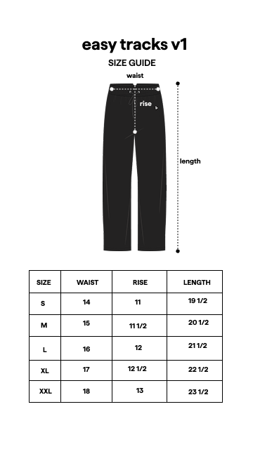 Easy Tracks V1 Grey size guide
