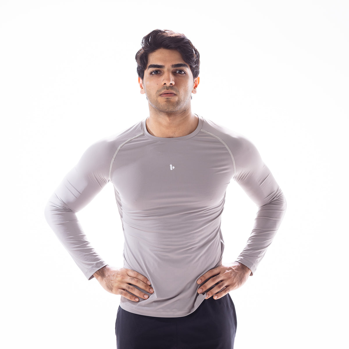 Base Compression L/S Grey