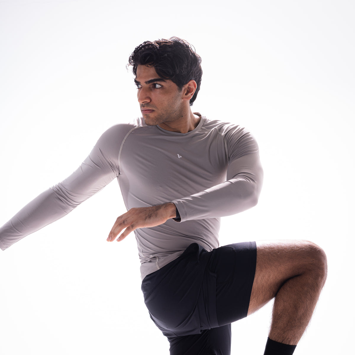 Base Compression L/S Grey